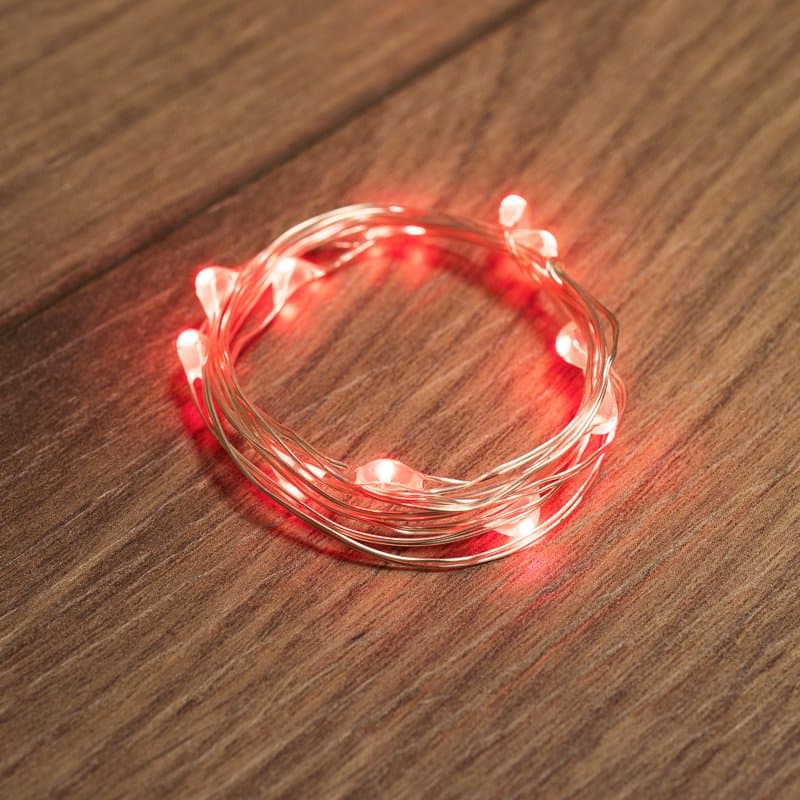 NEON-NIGHT Гирлянда «Роса» 2 м, 20 диодов, цвет красный 303-002