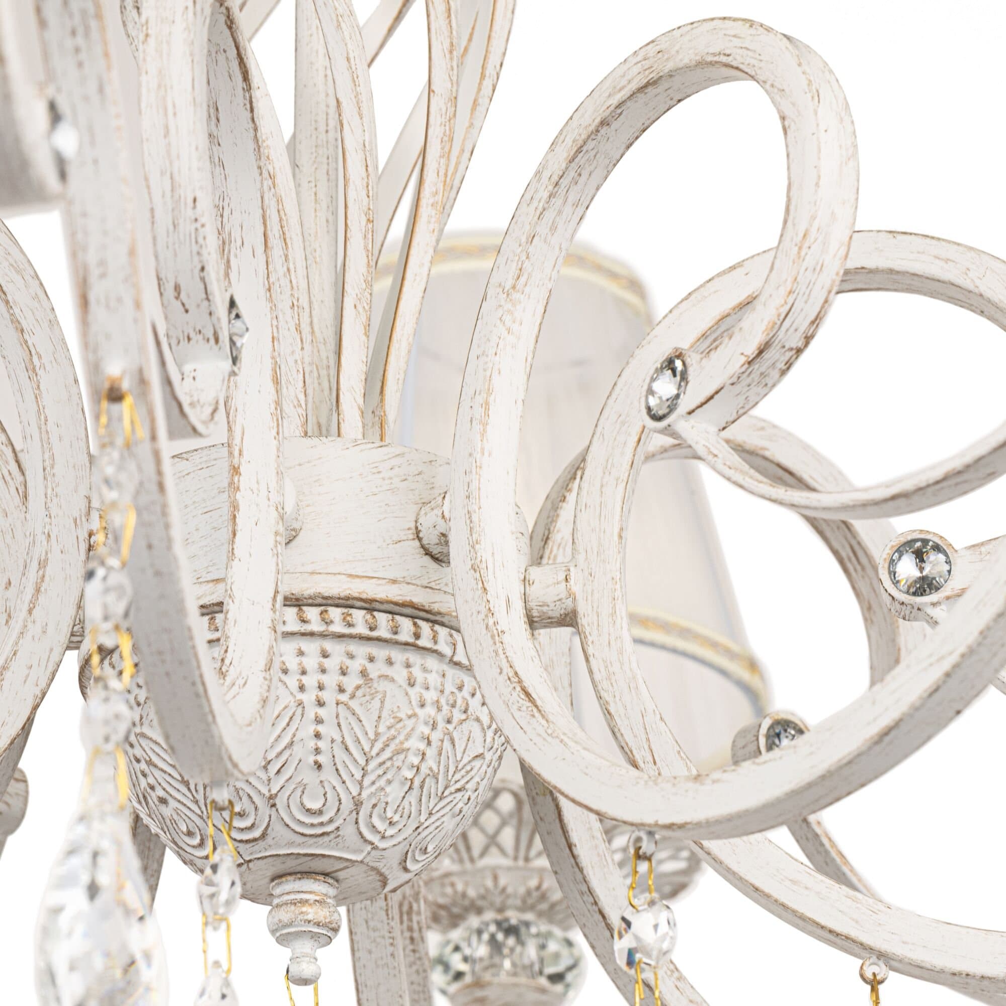 Maytoni Elegant Grace Белый с Золотом Люстра 8xE14 40W ARM247-08-G — миниатюра 5