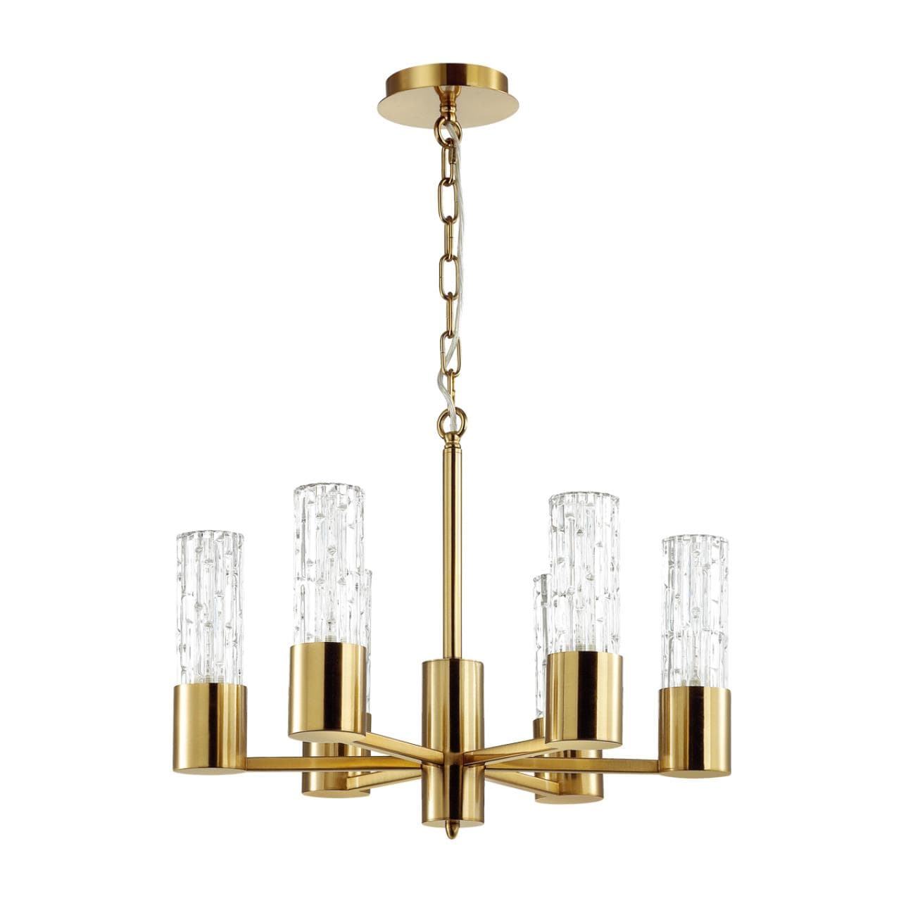 Odeon Light 4841/6 HALL ODL21 333 золото/металл/стекло Люстра E14 6*40W SABANO — миниатюра 1
