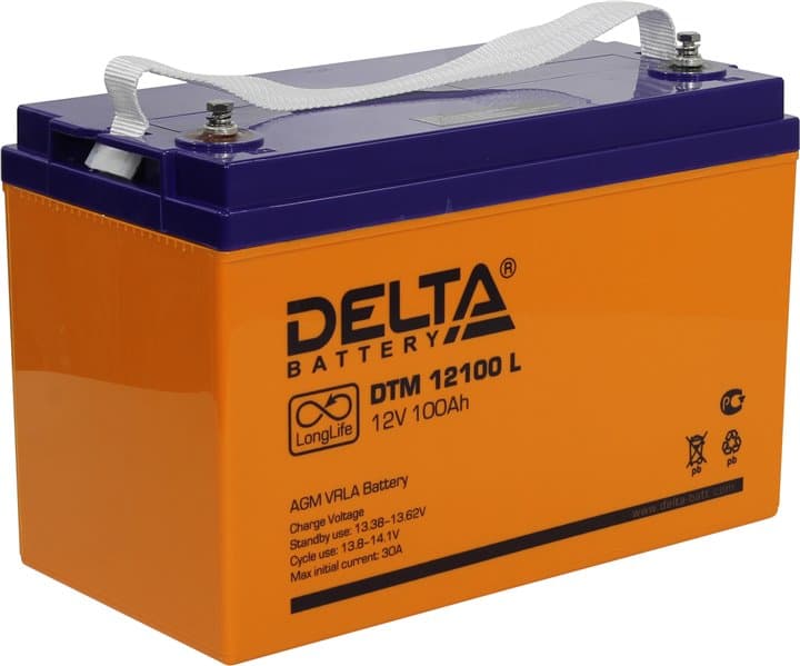Delta Аккумуляторная батарея DTM 12100 I (12V/100Ah)