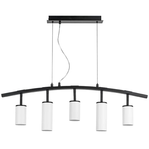 Lightstar LR735363862 Люстра RULLO 5х50W GU10 ЧЕРНЫЙ/БЕЛЫЙ (571735+214436-3+214486-2), шт