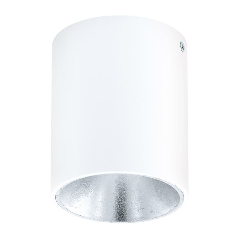 Eglo Светильник LED потолочный POLASSO, 1х3,3W (LED), Ø100, белый, серебряный 94504