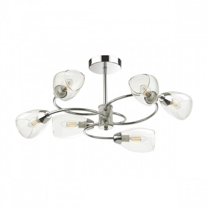 Lumion 5207/6C COMFI хром Люстра потолочная E14 6*40W 220V ROMEO