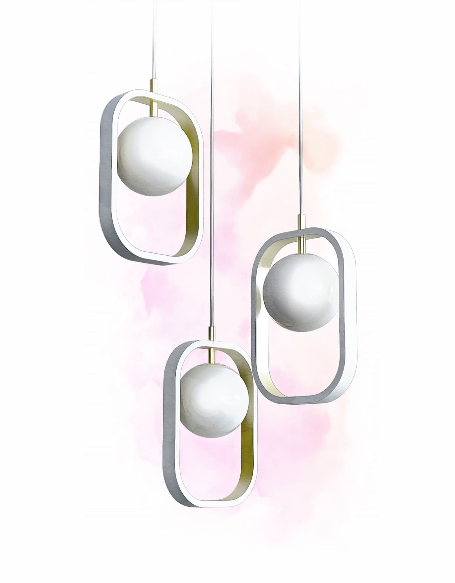 Maytoni Modern Avola Белый с Золотом Подвес 1xG9 40W MOD431-PL-01-WG — миниатюра 6