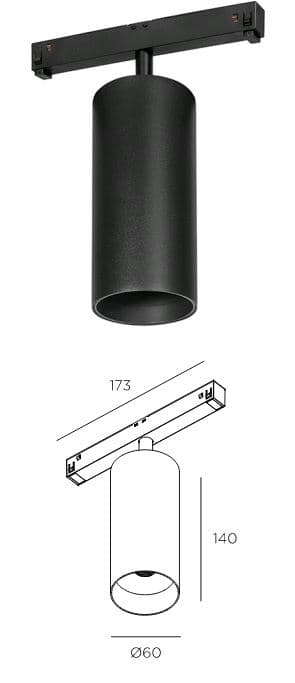 Technolight Спот 60 48В 18Вт 3000К 93+ 36° недиммируемый RAL 9005 черный 86118-3K-01-BK