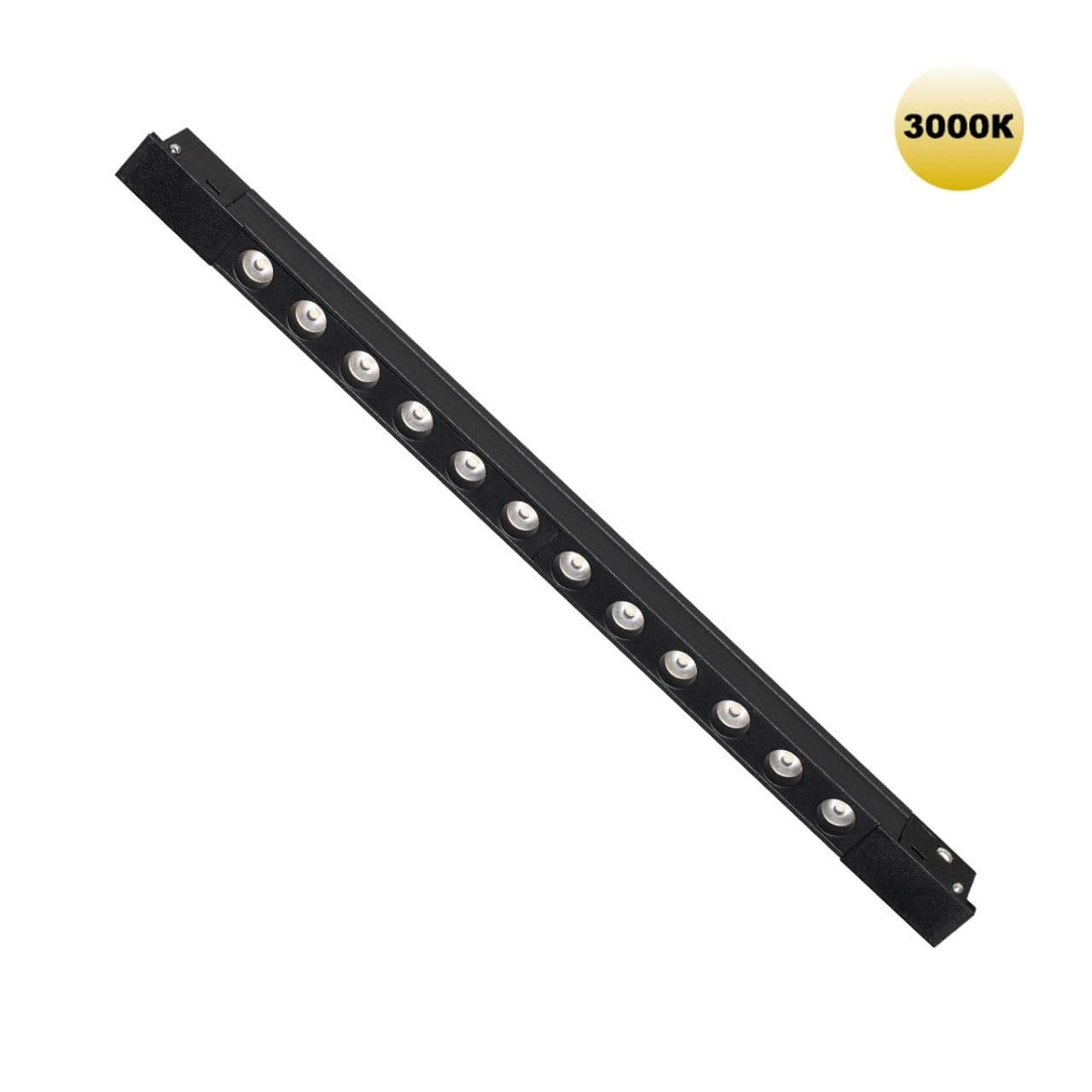 Novotech 359511 SHINO NT24 162 черный Трековый светильник для низковольт. шинопровода арт.135179-135180 IP20 LED 12W 48V 3000K 580Лм FLUM