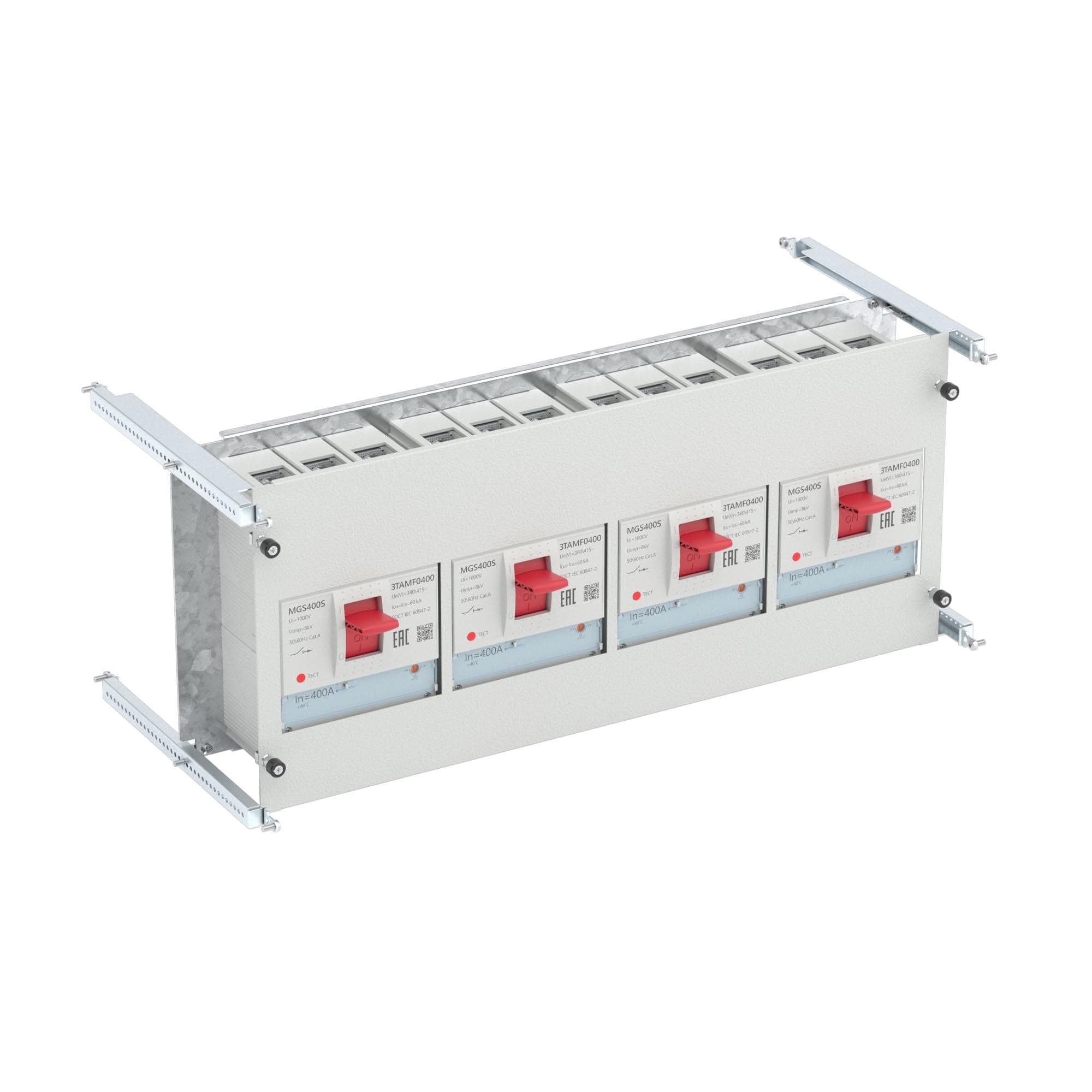 DKC RAM power Комплект для внутренней вертикальной установки 3п YON MNX630 (W) REAR с задним расположением контактов Ш=800 мм В=300 мм