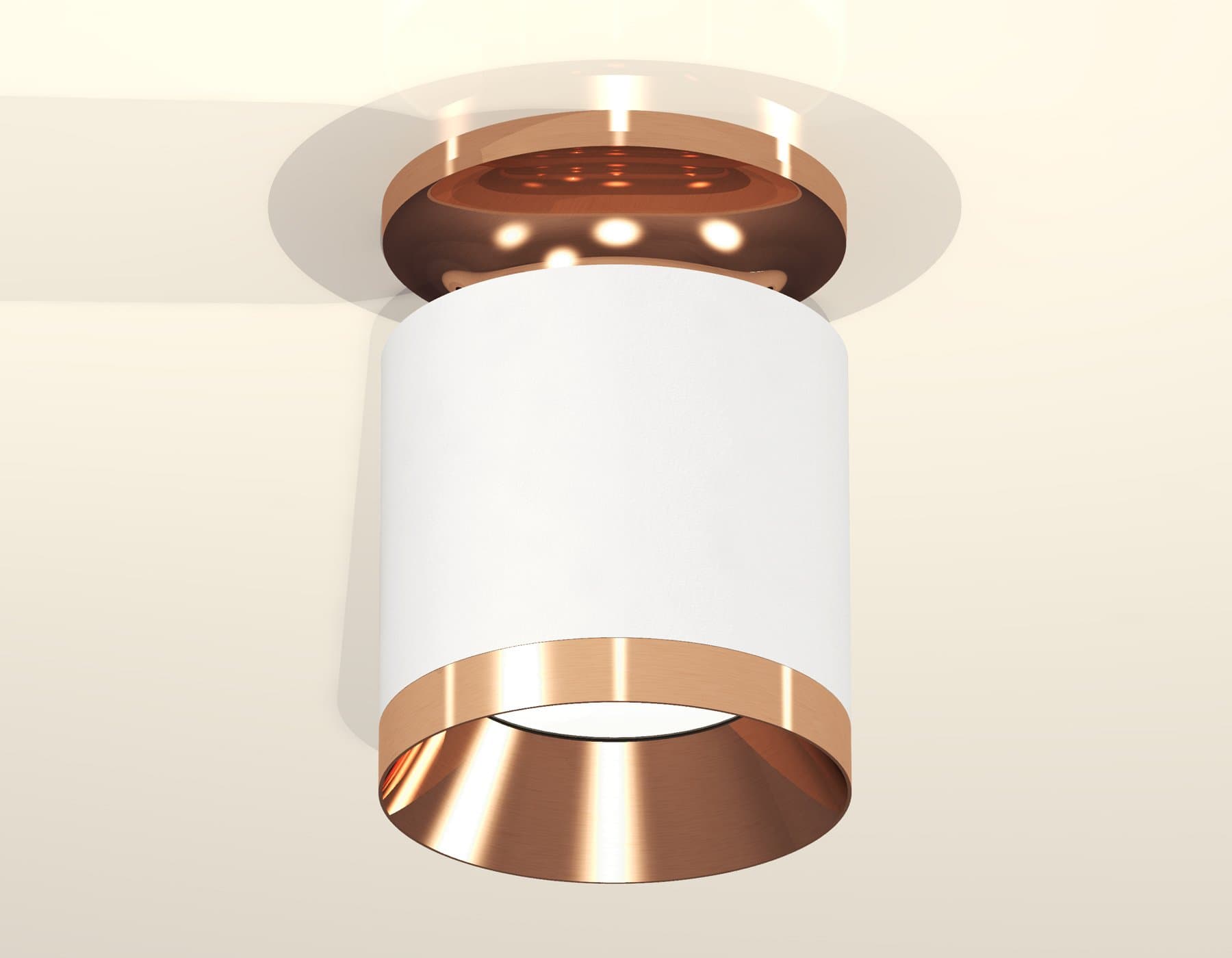 Ambrella Комплект накладного светильника XS7401141 SWH/PPG белый песок/золото розовое полированное MR16 GU5.3 (N7930, C7401, N7035) — миниатюра 2