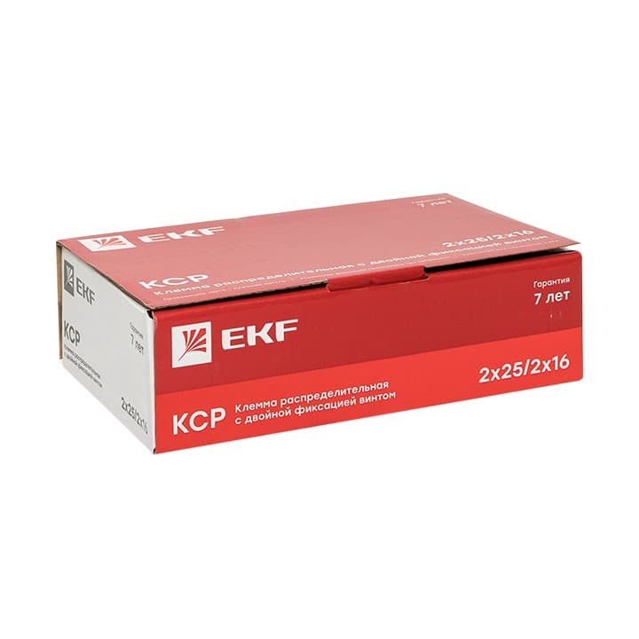 EKF PROxima Клемма распределительная КСР с двойным винтом 2x25/2x16 серая — миниатюра 8
