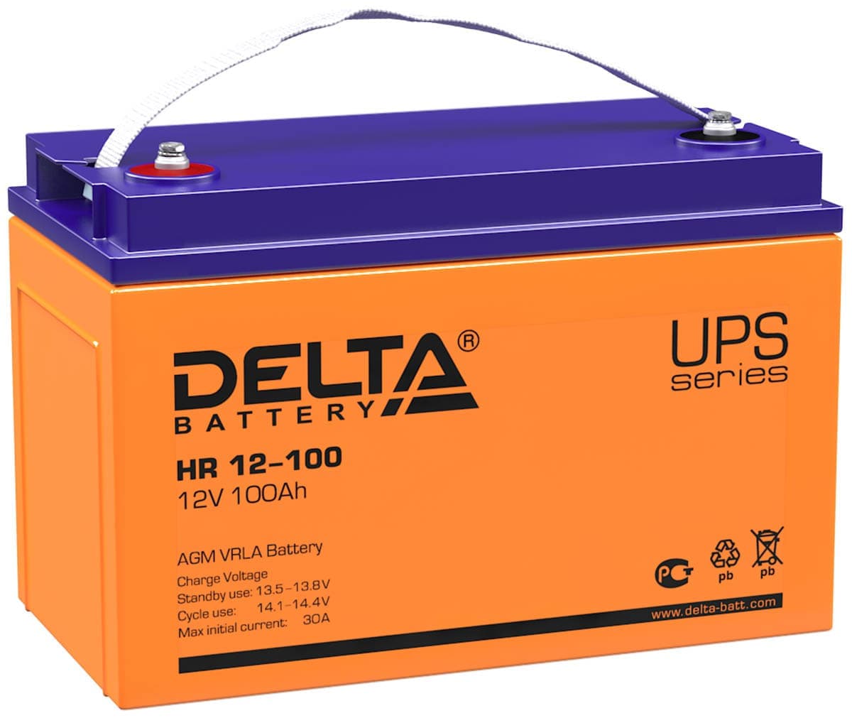 Delta Аккумуляторная батарея HR 12-100 (12V/100Ah)
