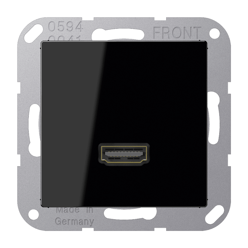 JUNG A 500 Черная Розетка HDMI 1-ая MAA1112SW