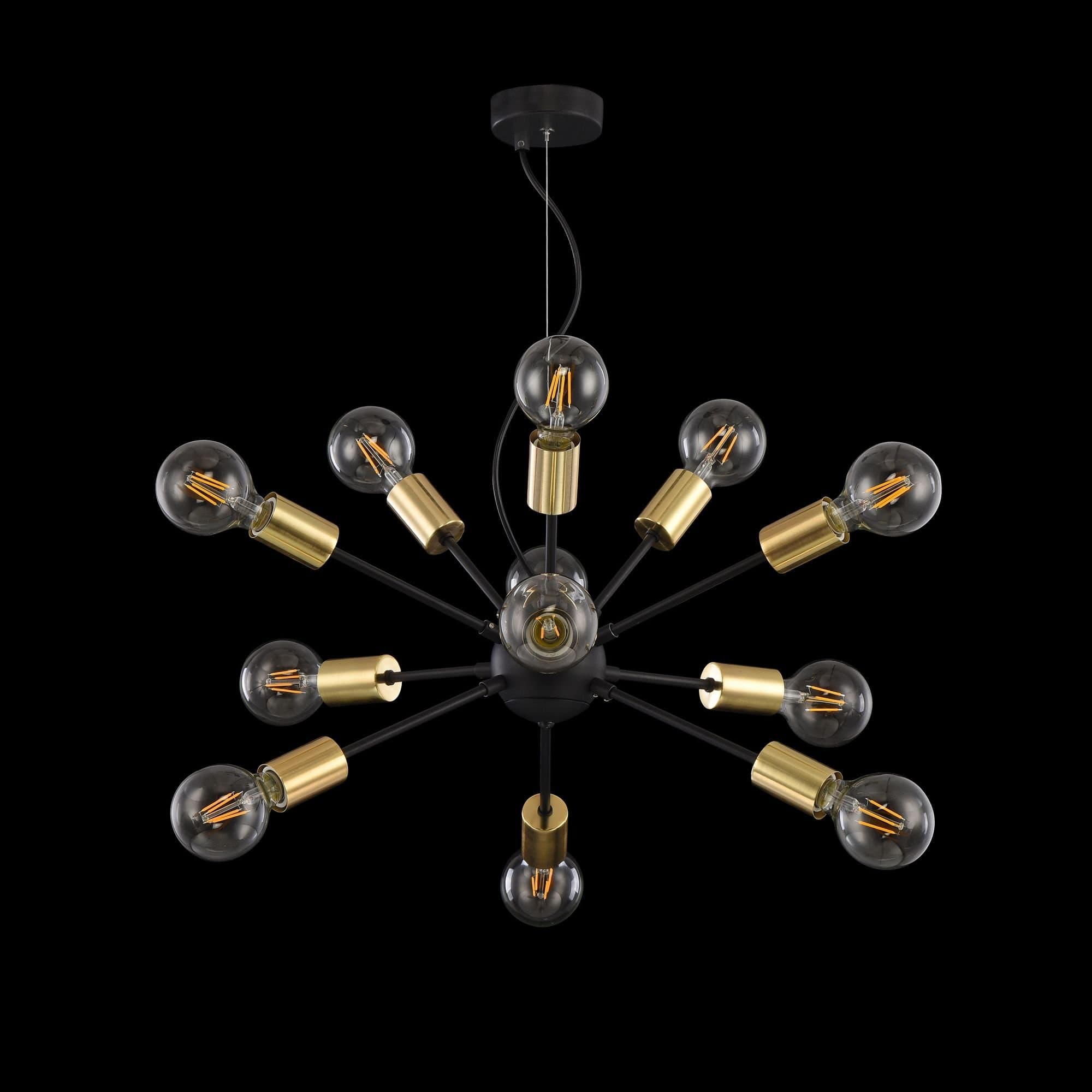 Maytoni Loft Jackson Черный Подвес 12xE27 7W T546PL-12B — миниатюра 5