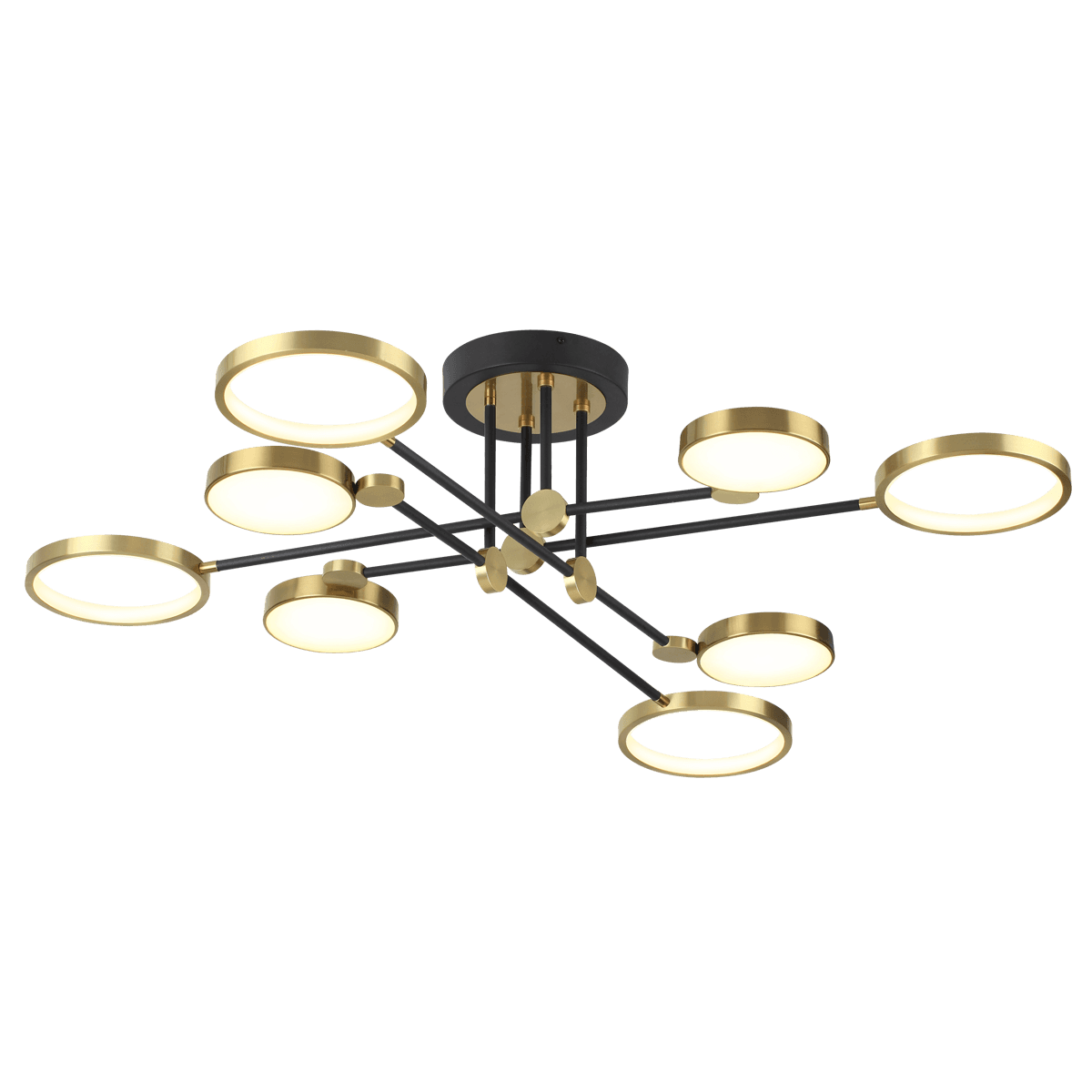 Odeon Light 4320/75CL MIDCENT ODL22 120 металл/черный с бронзой Потолочный светильник IP20 LED 75W DENZEL — миниатюра 2