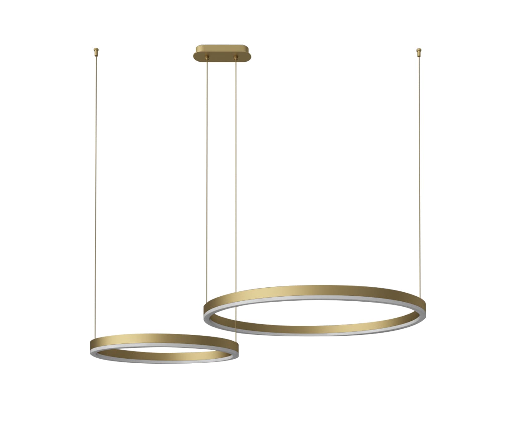 Kink Light 08219,33P(3000K) Подвес Тор матовое золото w90*60 (d40+60) h150 Led 60W (3000K)