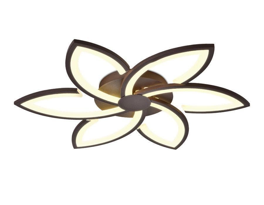 Ambrella Потолочный светодиодный светильник с пультом FA447/6 CF кофе 108W 730*700*60 (ПДУ РАДИО 2.4) — миниатюра 1