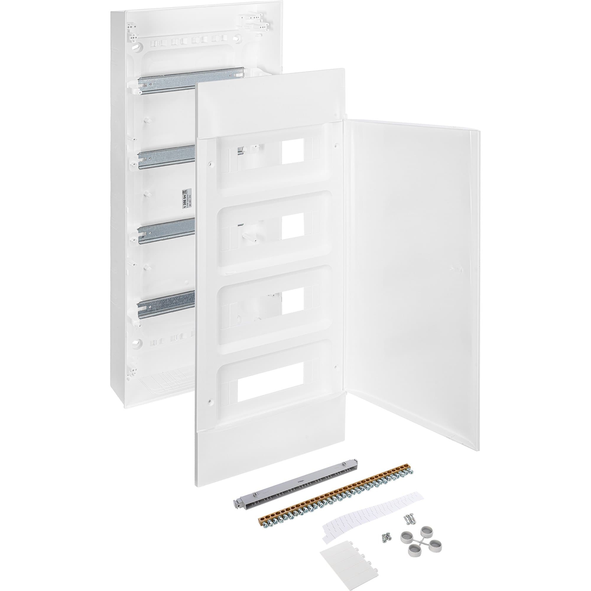 Legrand Practibox S Пластиковый щиток Навесной 4X12 Белая дверь 135604 — миниатюра 4