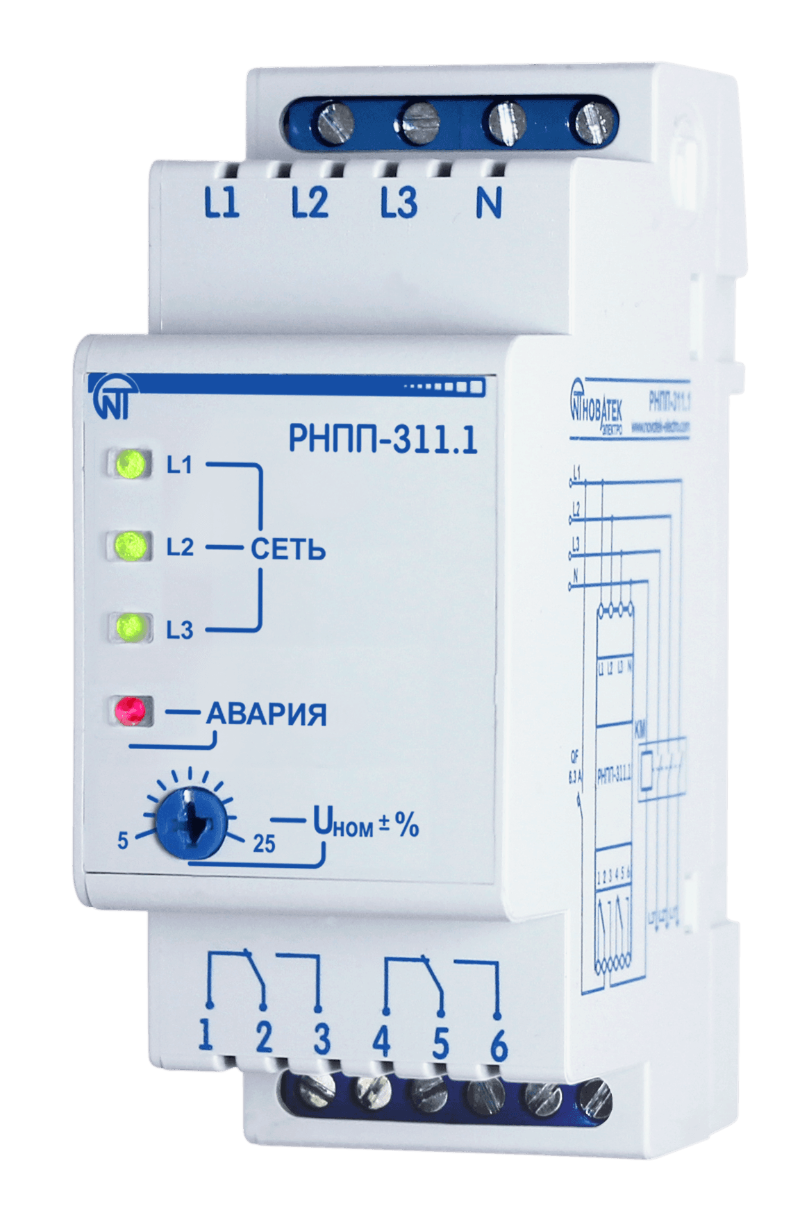 Новатек Реле напряжения РНПП-311.1