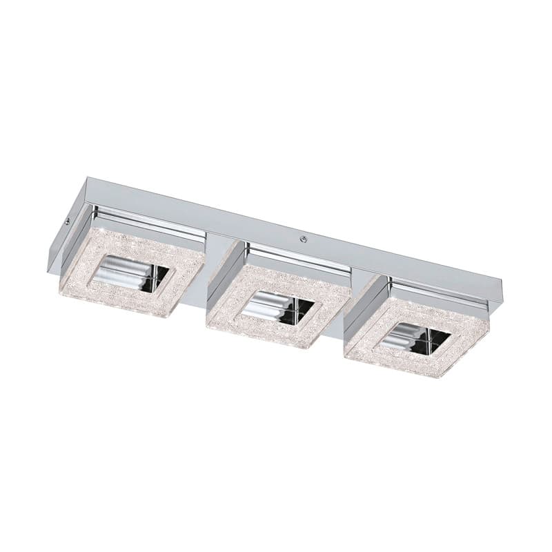 Eglo Светильник LED настенно-потолочный FRADELO, 3х4W(LED), 440х120, сталь, хром/пластик с кристал., хром, прозрач. 95656