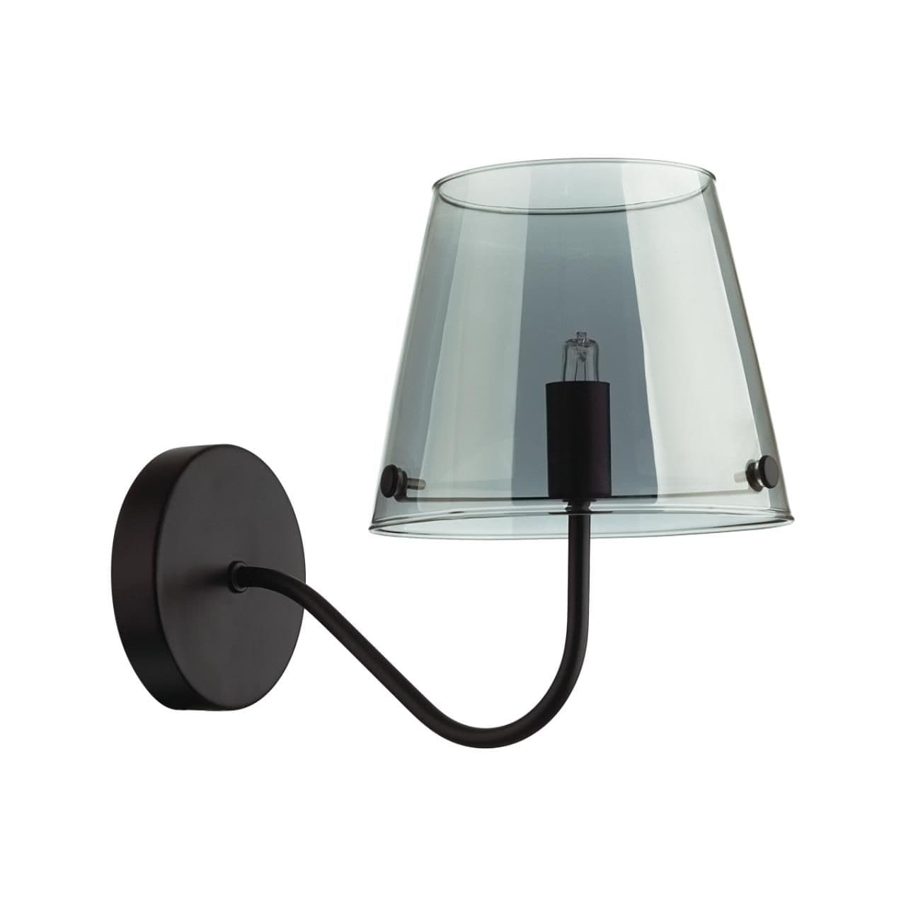 Lumion 6570/1W MODERNI LN24 черный/дымчатый/металл/стекло Бра G9 1*20W 220V SMOKY
