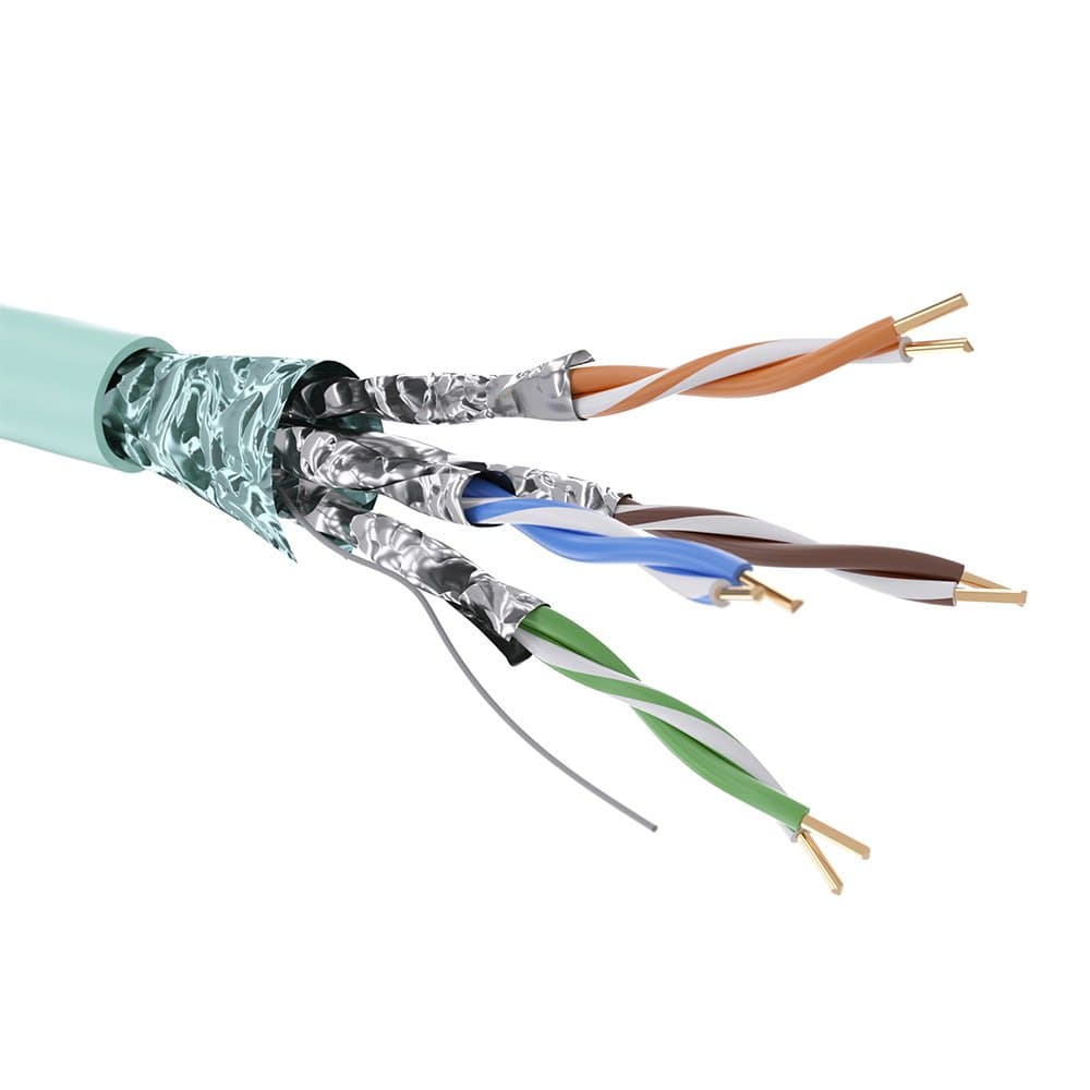 DKC Кабель CAT 6А, F/FTP, нг(А)-HF, бухта 500м, аква RN6AFFA01AQ