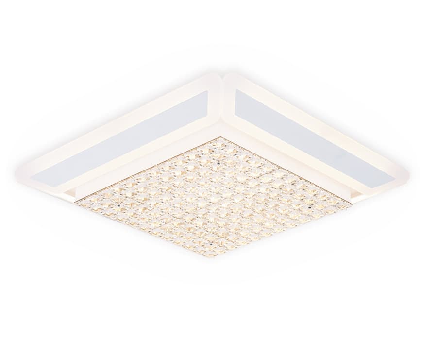 Ambrella Потолочный светодиодный светильник с пультом FA141 WH белый 210W 630*630*110 (ПДУ РАДИО 2.4)