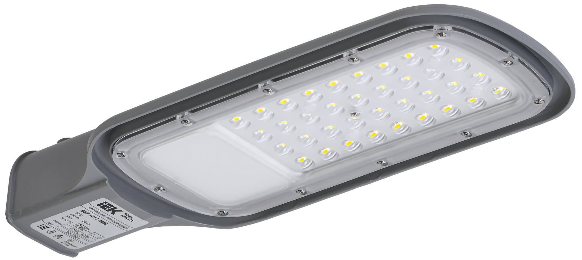 IEK Светильник LED ДКУ 1012-30Ш 5000К IP65 серый