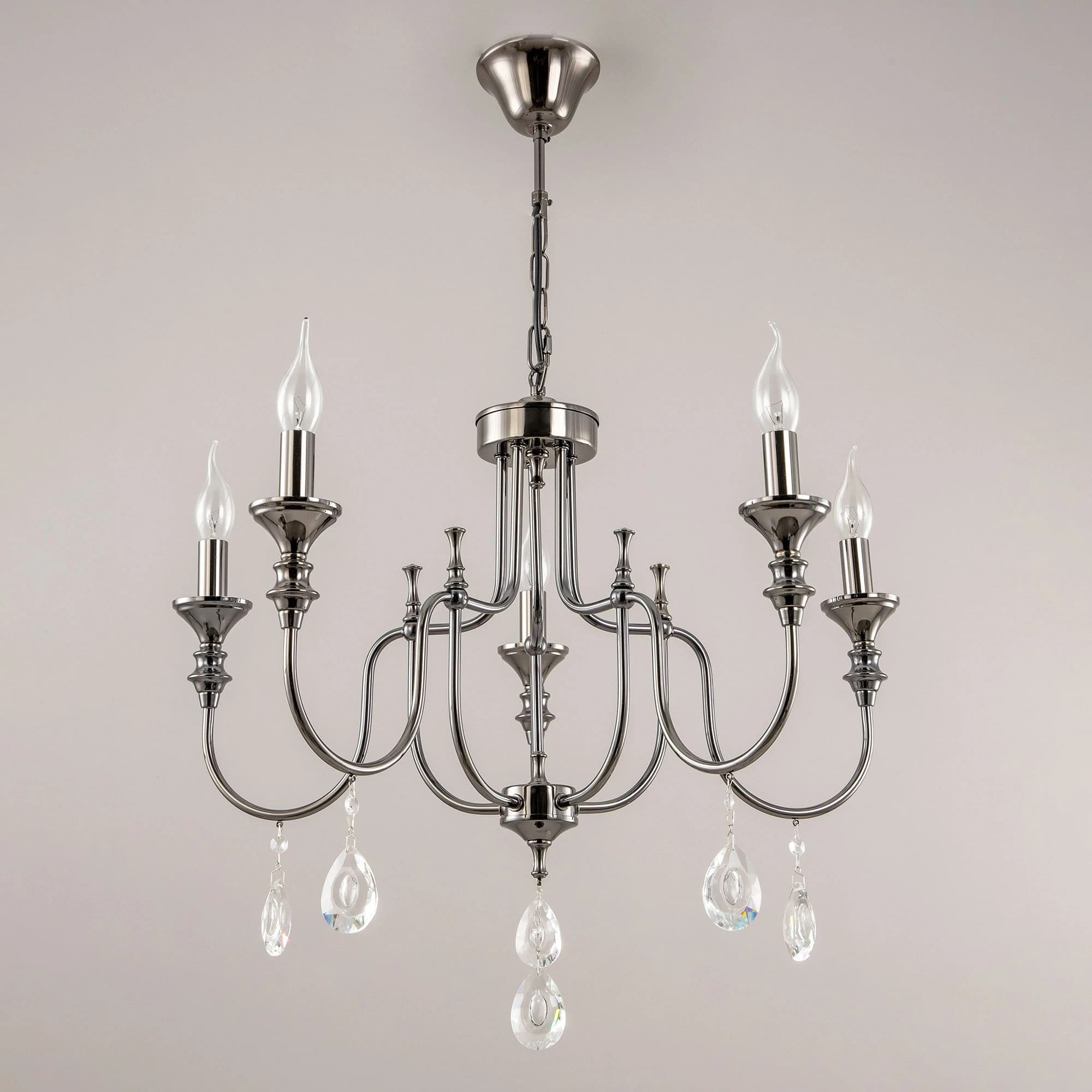 Citilux CL437154 Рига Черн.Хром Светильник Люстра — миниатюра 2