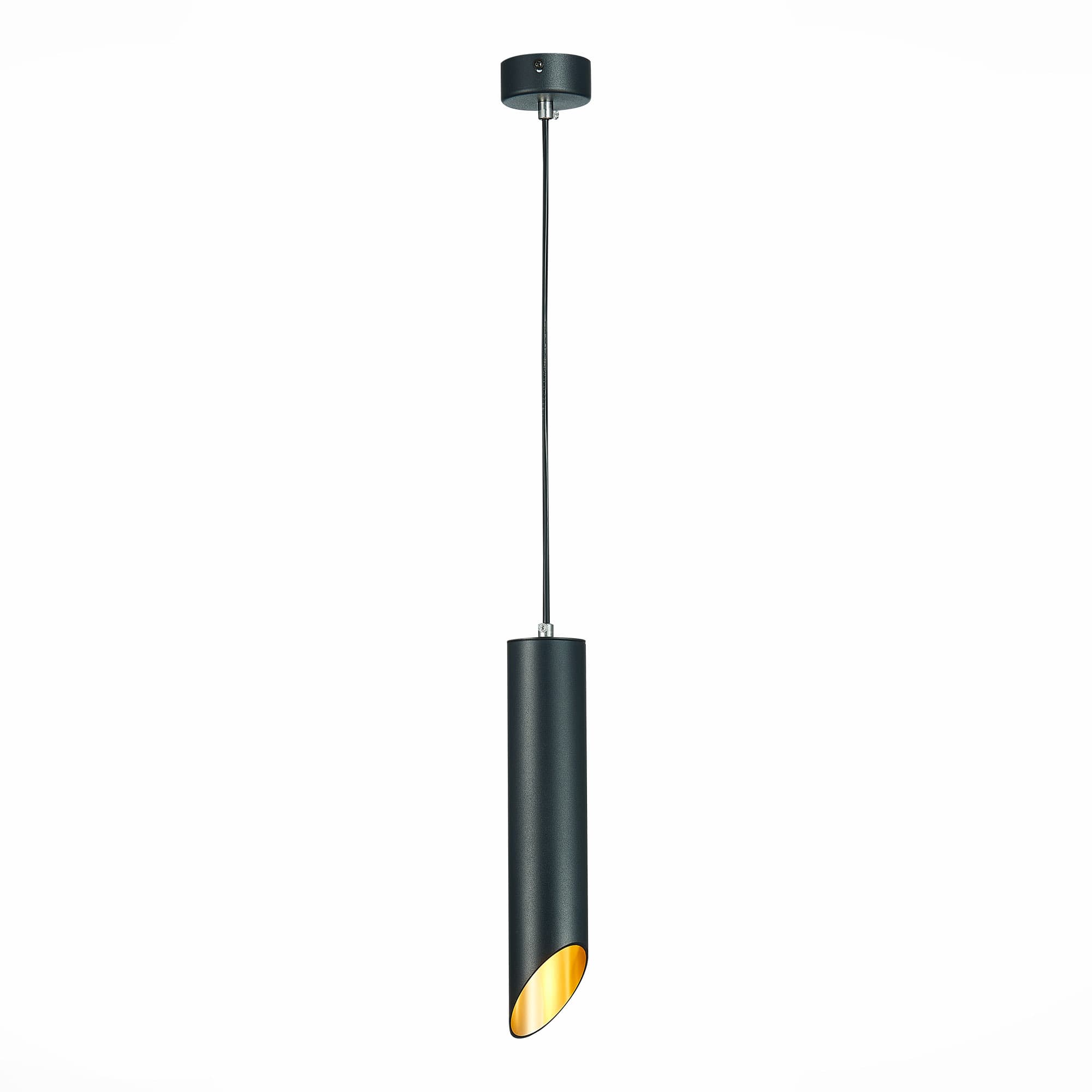 ST LUCE ST152.403.01 Светильник подвесной Черный GU10 1*50W IP20 D60xH300 220V Без ламп
