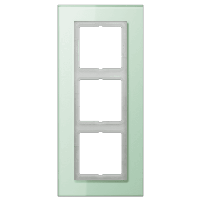 JUNG LS plus Стекло Светло-зеленое Рамка 3-ая LSP983GLAS