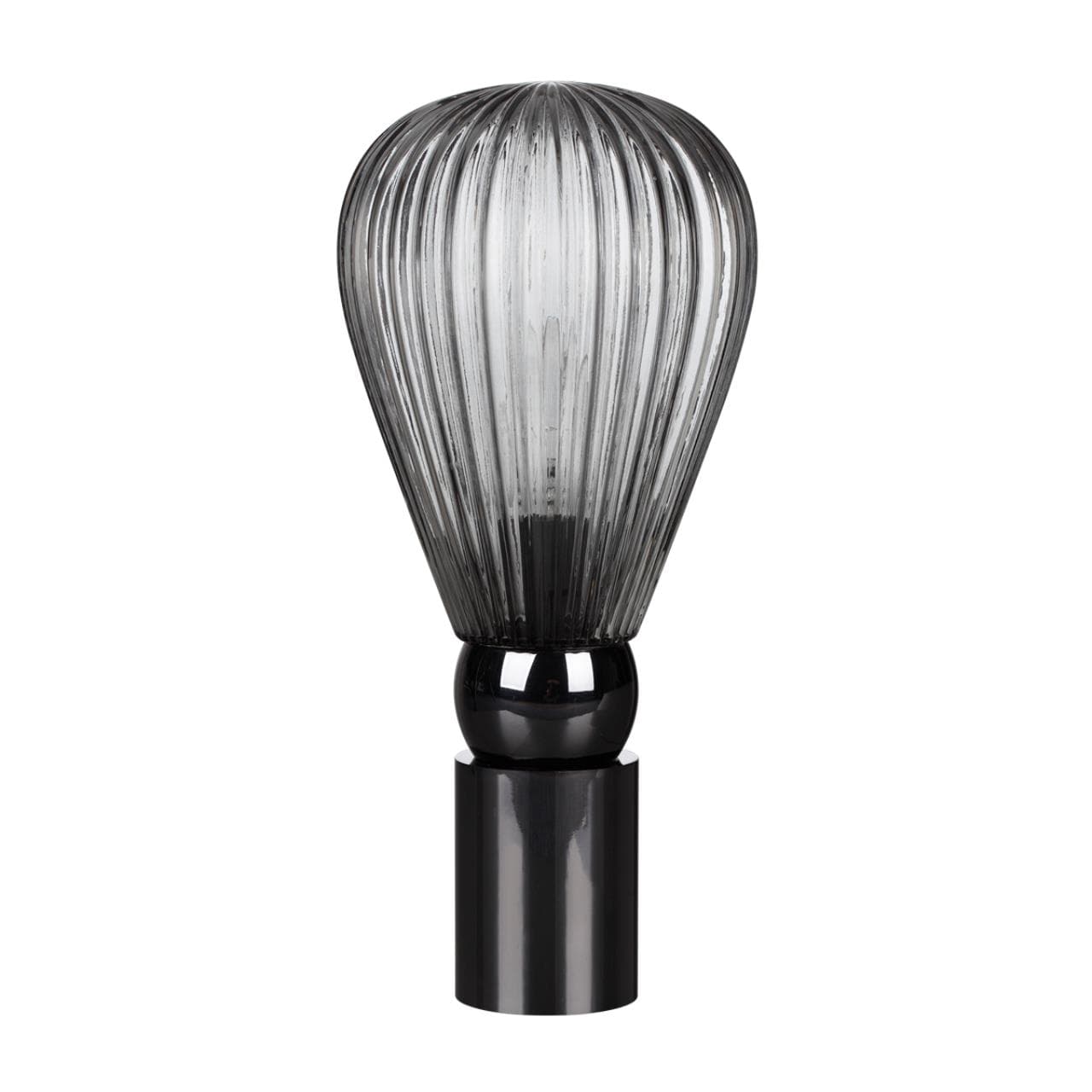 Odeon Light 5417/1T MODERN ODL_EX23 17 черный хром/дымчатый/металл/стекло Настольная лампа E14 1*40W ELICA — миниатюра 1