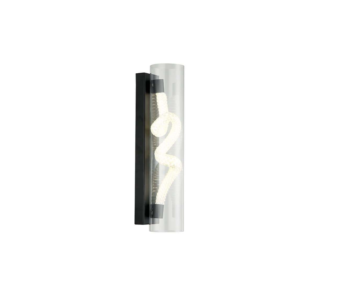 Kink Light 08490,19 Бра Агнеса черный d8 h38 Led 20W (4000K)
