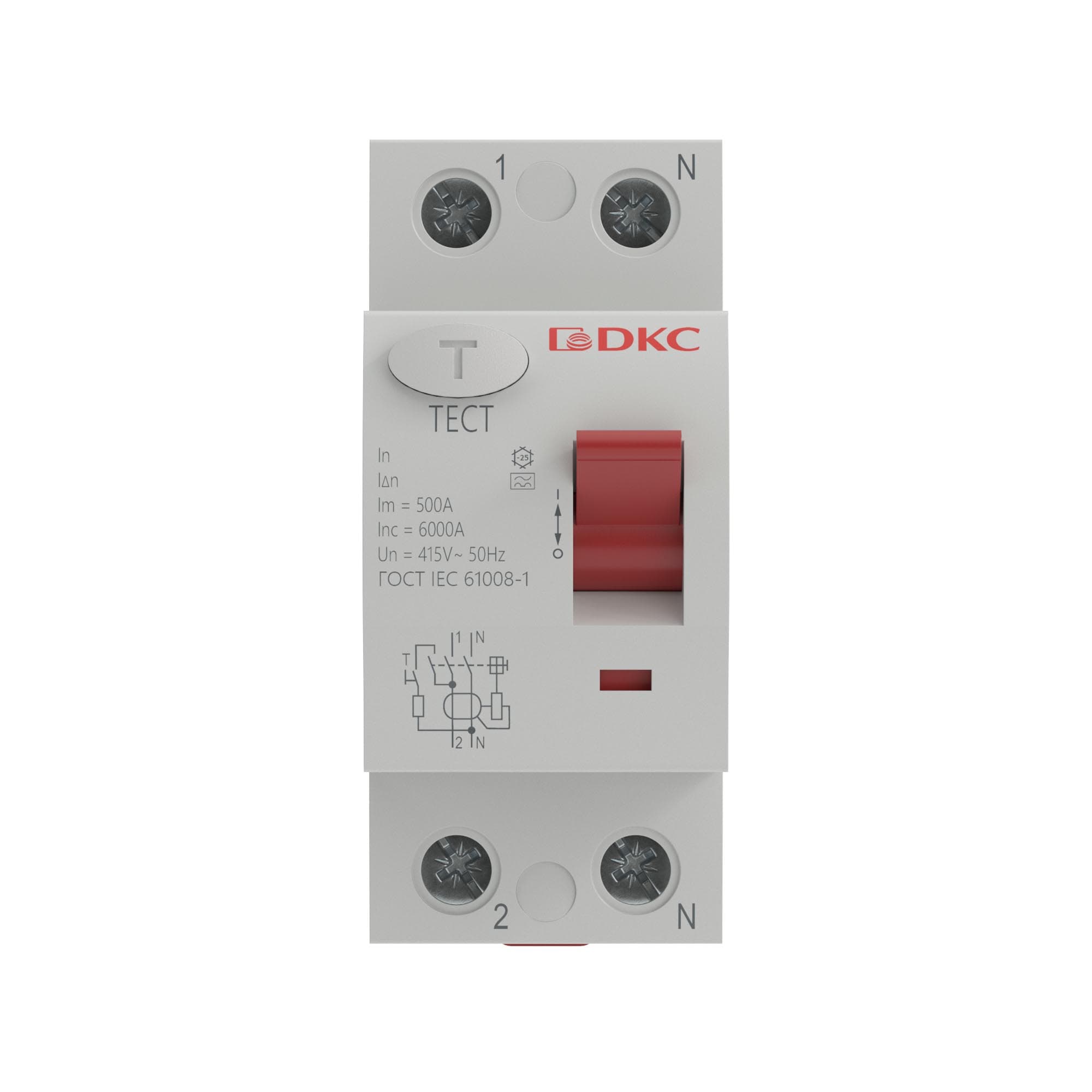 DKC Устройство защитного отключения УЗО YON MDL100 2P 25А 30mA тип A — миниатюра 2