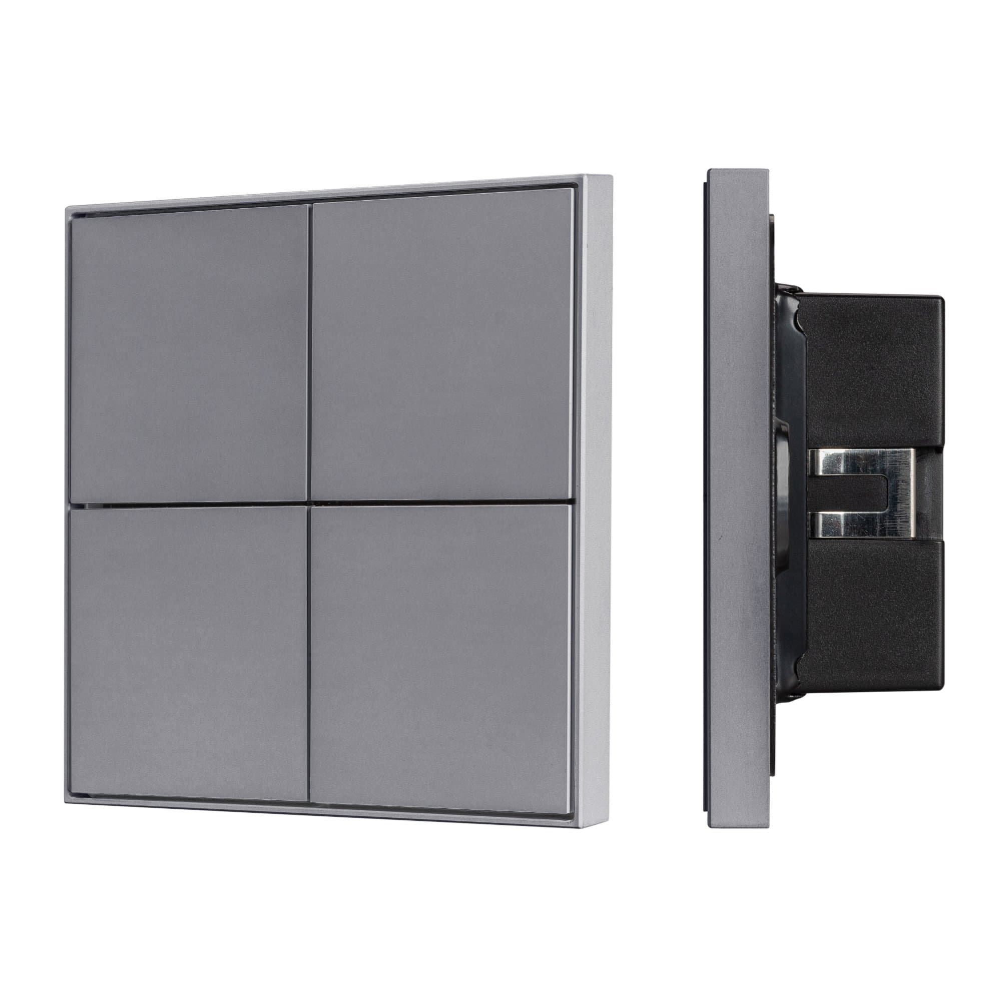 Arlight INTELLIGENT ARLIGHT Кнопочная панель KNX-304-23-IN Grey (BUS, Frame) (IARL, IP20 Металл, 2 года) 038402