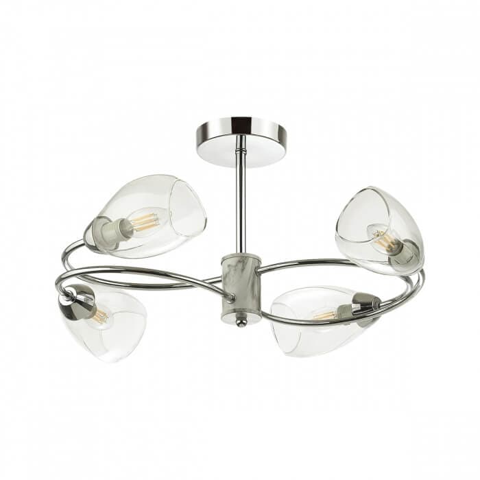 Lumion 5207/4С COMFI хром Люстра потолочная E14 4*40W 220V ROMEO 5207/4C