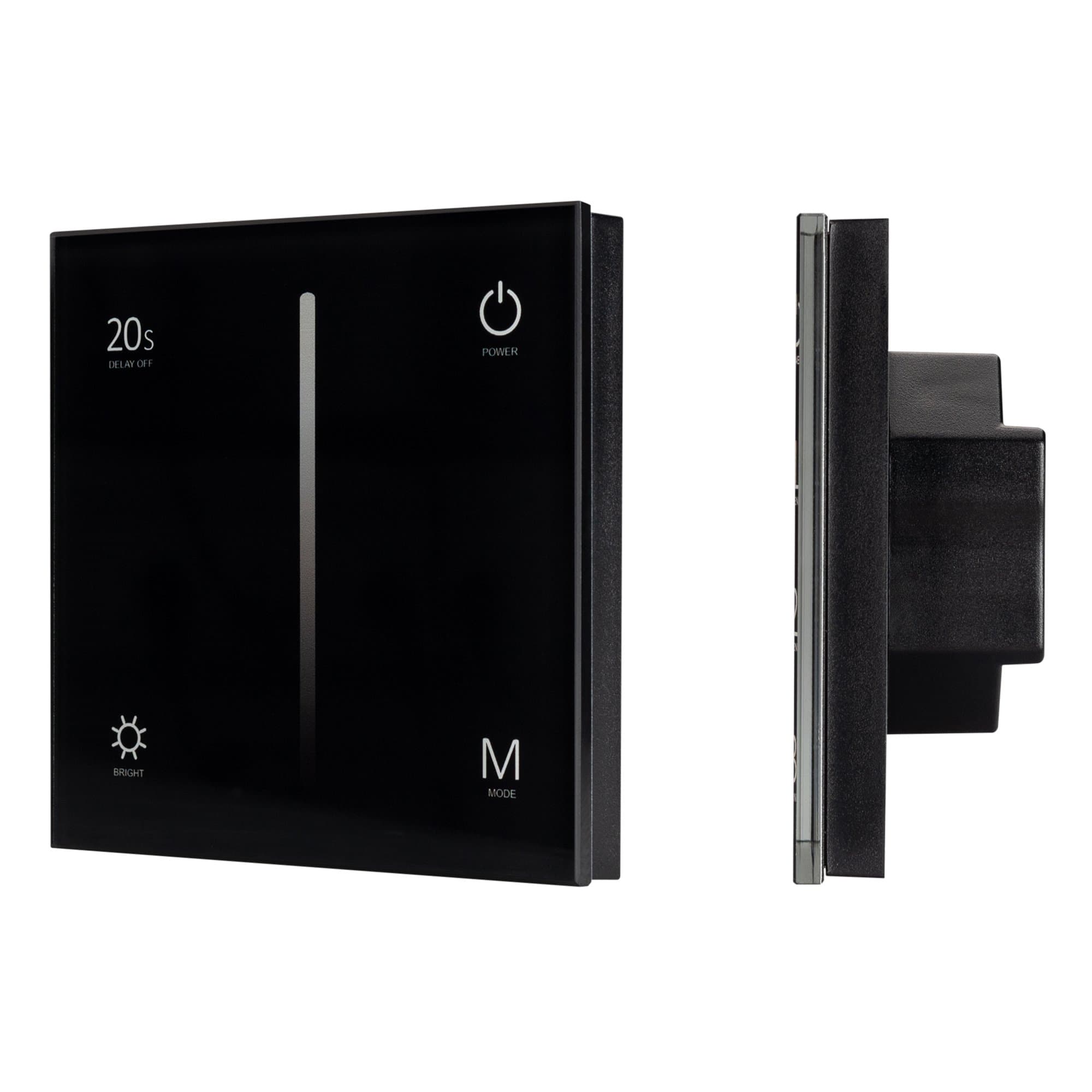 Arlight Панель SMART-P35-DIM-IN Black (230V, 0-10V, Sens, 2.4G) (IP20 Пластик, 5 лет) 028113