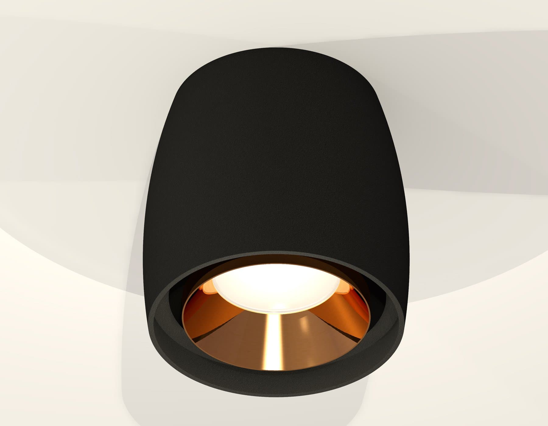 Ambrella Комплект накладного светильника XS1142004 SBK/PYG черный песок/золото желтое полированное MR16 GU5.3 (C1142, N7034) — миниатюра 2