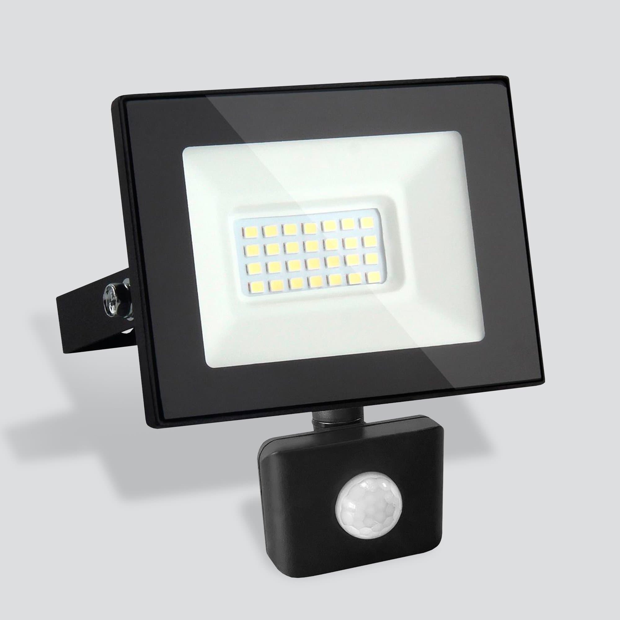 Elektrostandard 027 FL LED / Прожектор Elementary (с датчиком) 30W 6500K IP44 a051943