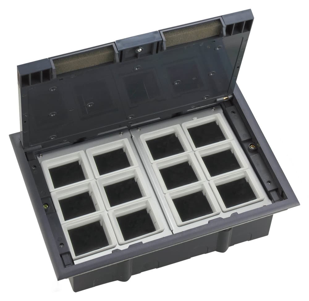Systeme Elecrtic MultiDesk Люк на 24 модулей IP40 для фальшпола с монтажной коробкой, тип MDK10 — миниатюра 1