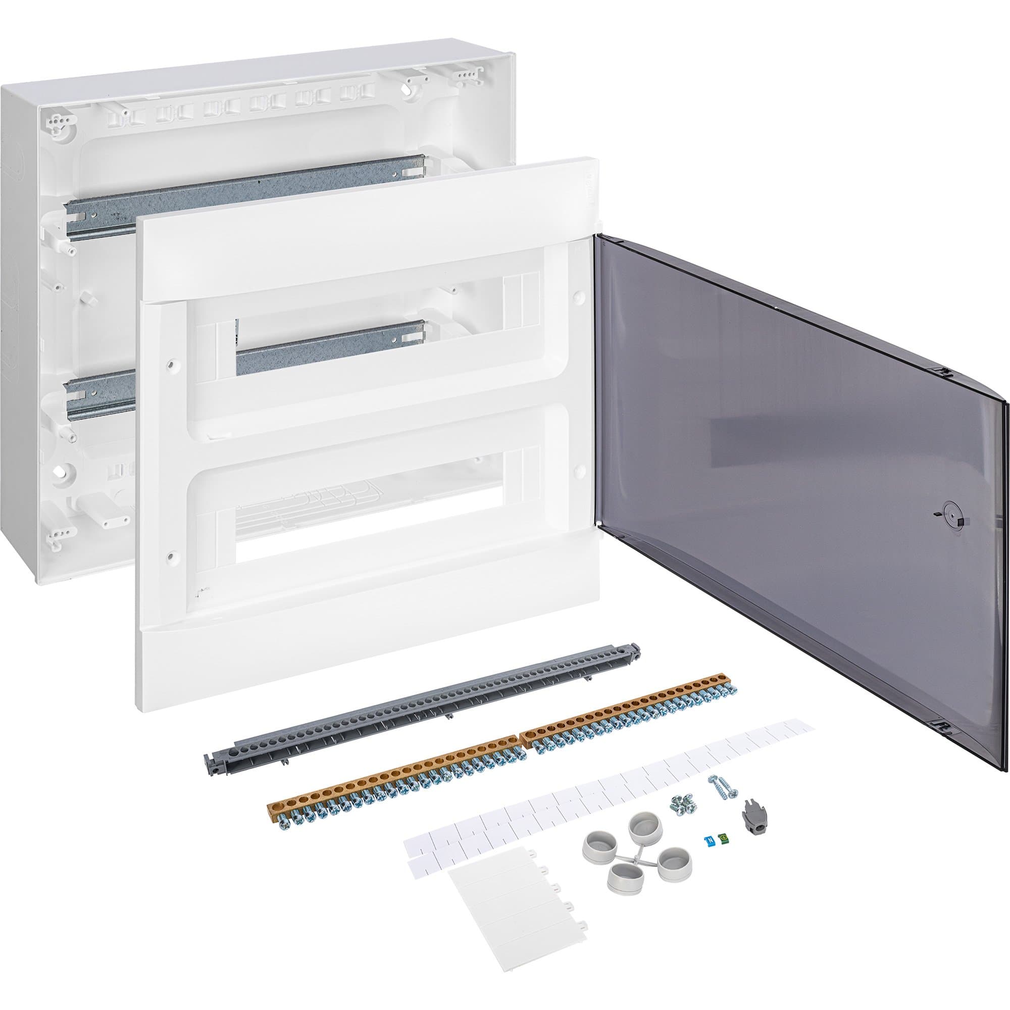 Legrand Practibox S Пластиковый щиток Навесной 2X18 Дымчатая дверь 137617 — миниатюра 6