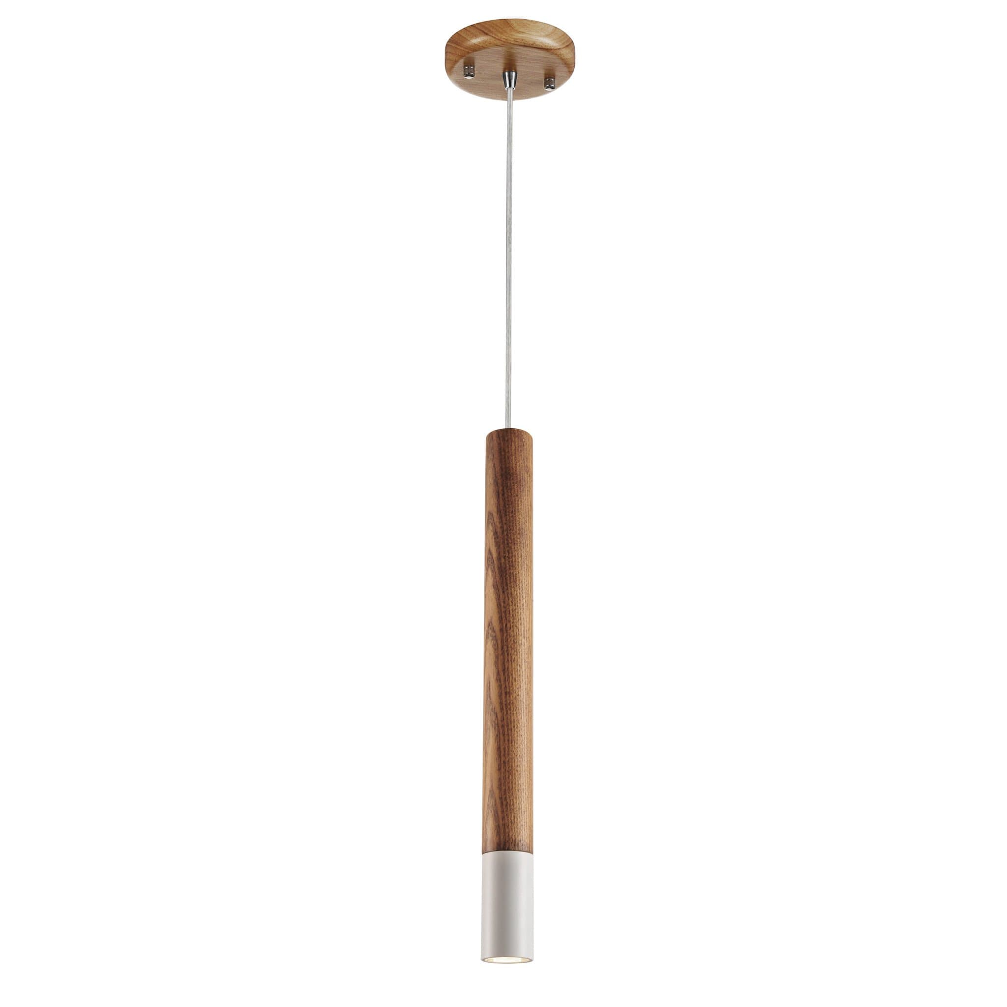 Favourite Pendenti Люстра подвесная плафон из дерева с белым кольцом 1*G9LED*5W 2014-1P