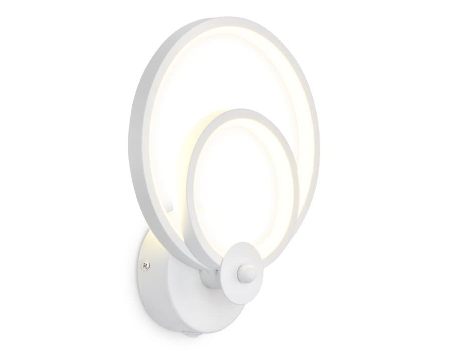 Ambrella Настенный светодиодный светильник с выключателем FL419 WH белый LED 4200K 20W 240*190*80