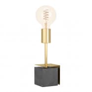 Eglo 390168 Настольная лампа CARMITA, 1x40W(E27), сталь, камень, латунь, черный