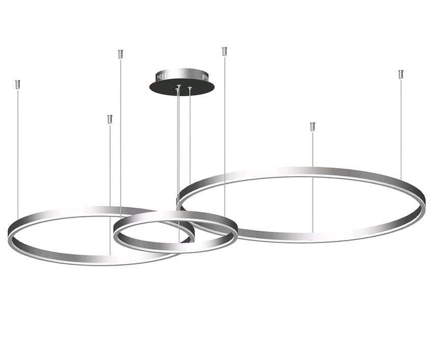 Kink Light 08223,16P(4000K) Подвес Тор серебро w133.5*95(d80+60+40) h110 Led 110W (4000k)