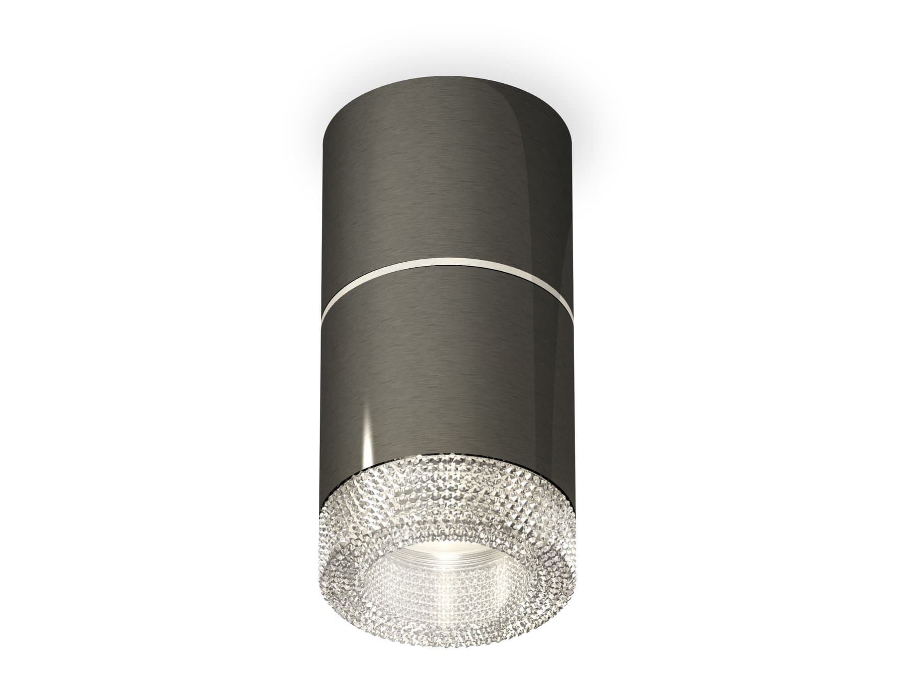 Ambrella Комплект накладного светильника с композитным хрусталем XS7403042 DCH/CL черный хром/прозрачный MR16 GU5.3 (C7403, A2070, C7403, N7191) — миниатюра 1