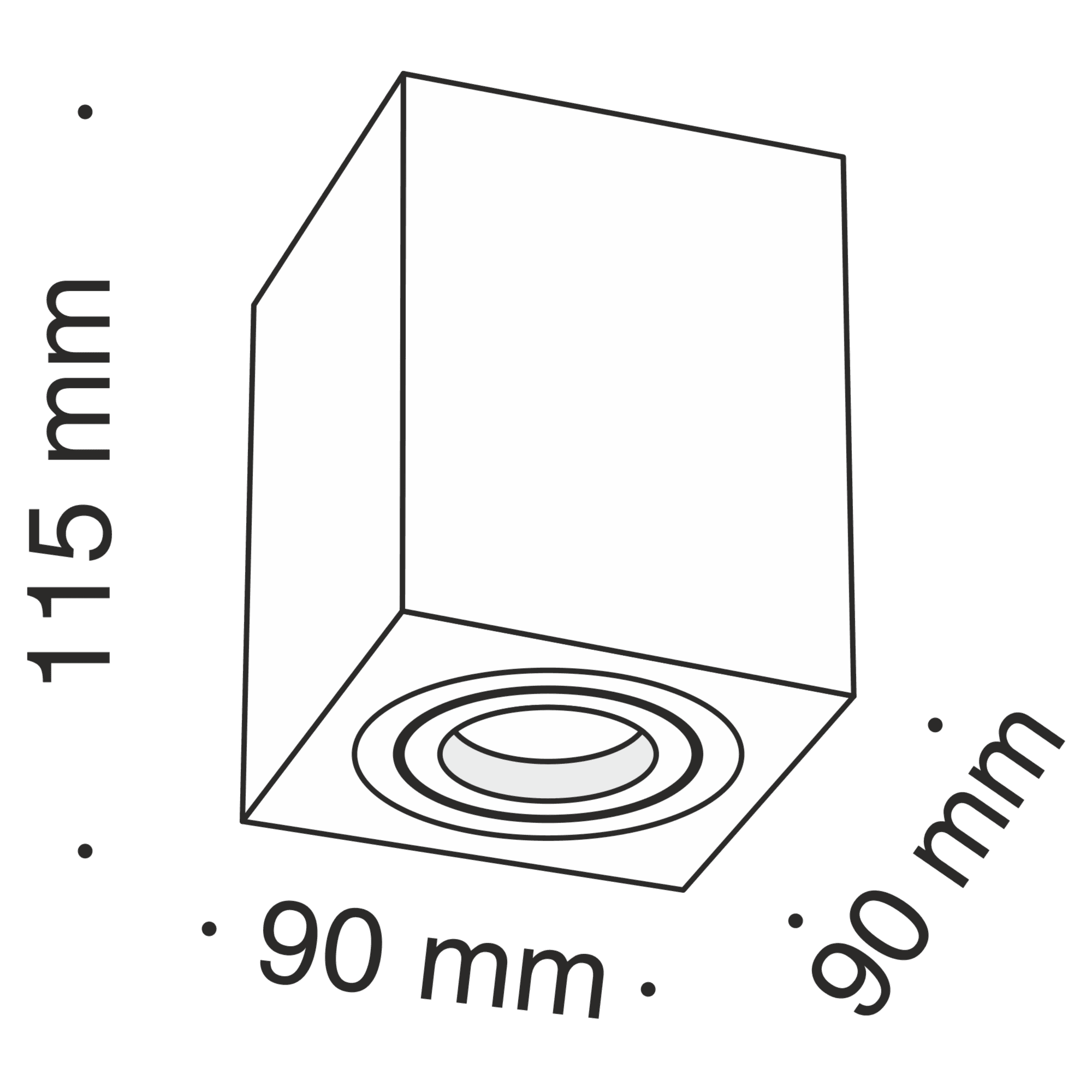 Maytoni Technical Alfa Черный Потолочный светильник GU10 50W C017CL-01B — миниатюра 3