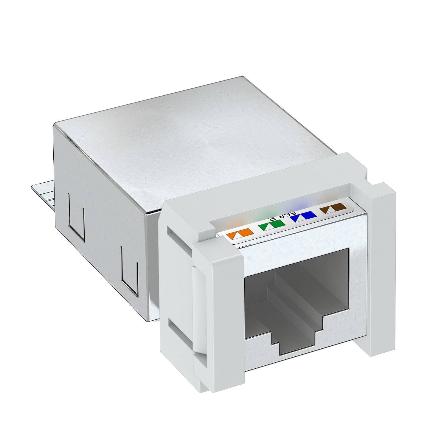OBO Bettermann Разъем RJ45 категория 5e экранированный (FTP) Snap-In 6117343