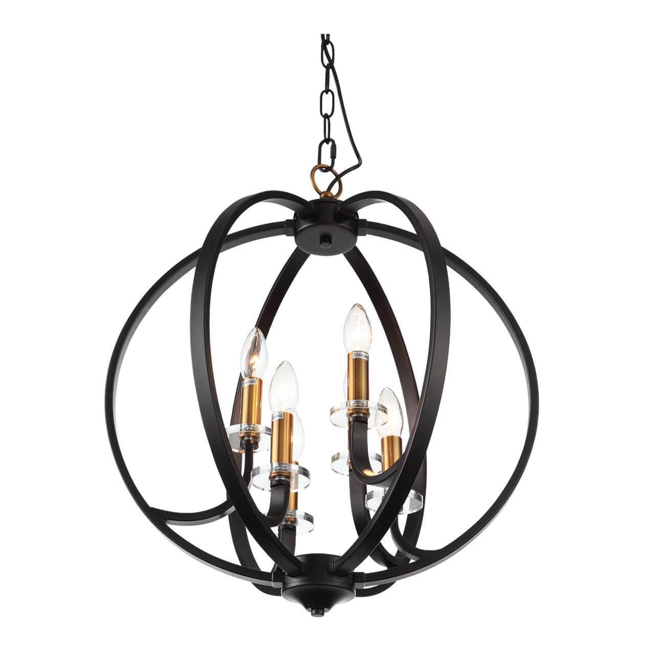 ST Luce SL1013.423.06 Светильник подвесной Черный, Золото/Черный E14 6*40W — миниатюра 2
