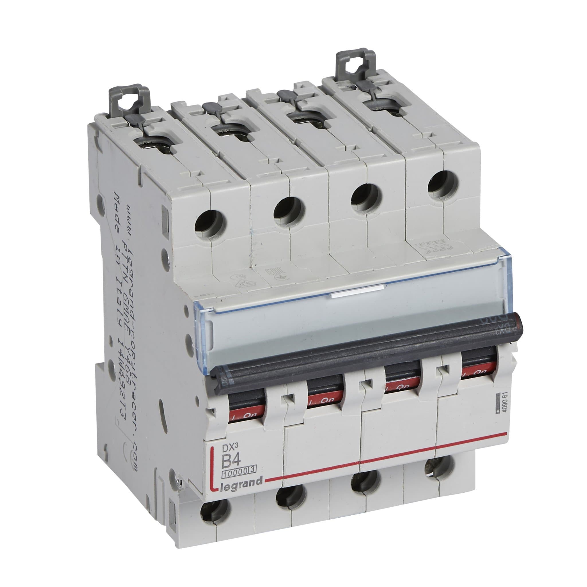 Legrand DX3 Автоматический выключатель 4P 4A (B) 10kA/16kA 409061 — миниатюра 1