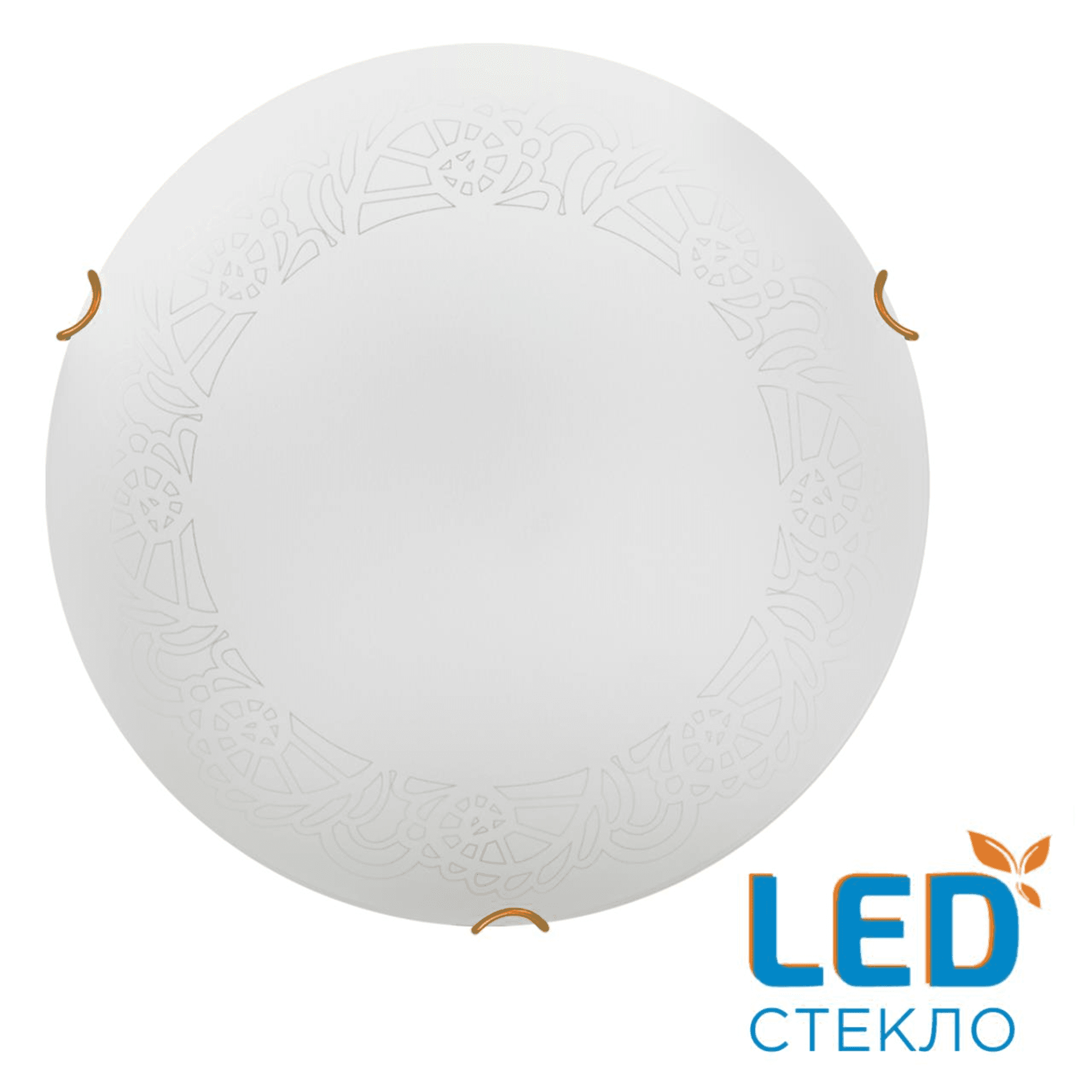 Sonex 7602/DL SNOK SN Светильник стекло/белое/золото LED 48Вт 4000K D405 IP20 AMMONITE