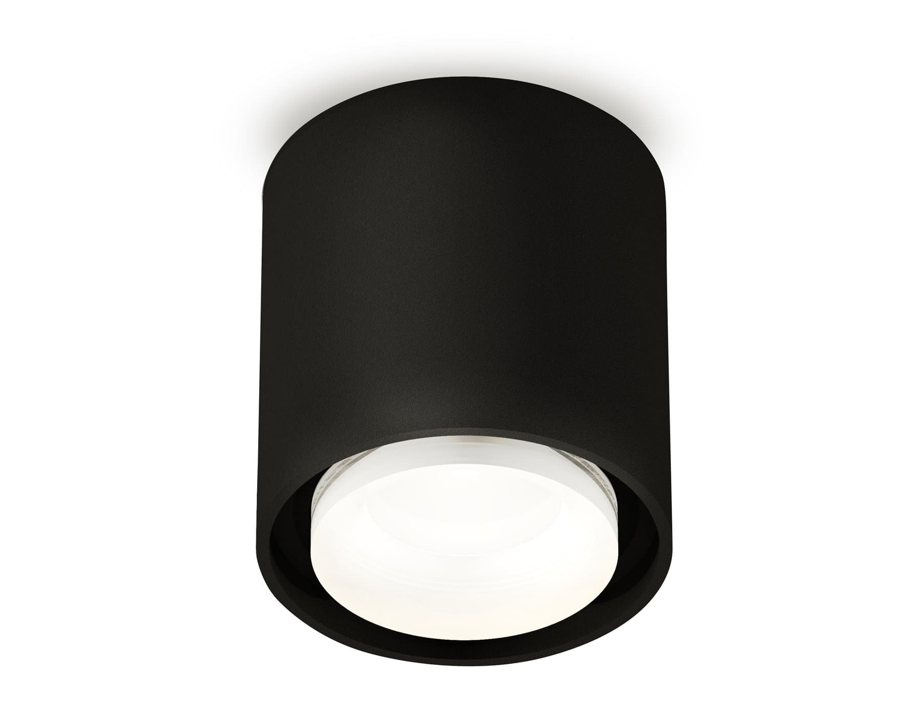 Ambrella Комплект накладного светильника с акрилом XS7723015 SBK/FR черный песок/белый матовый MR16 GU5.3 (C7723, N7165) — миниатюра 1